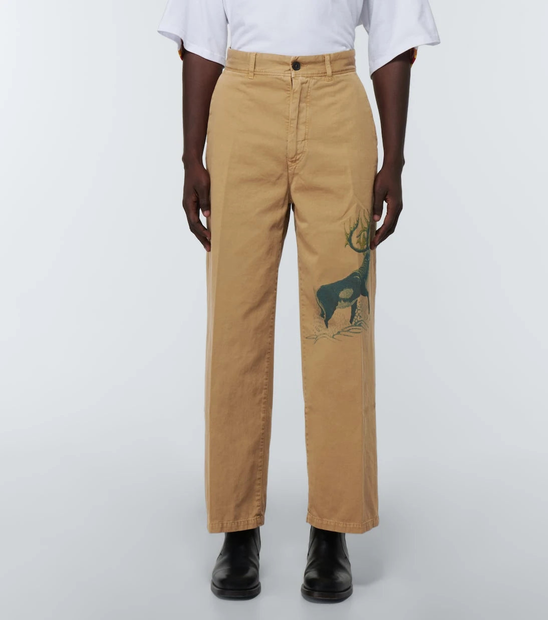 Incotex x Facetasm - Printed wide-leg cotton pants