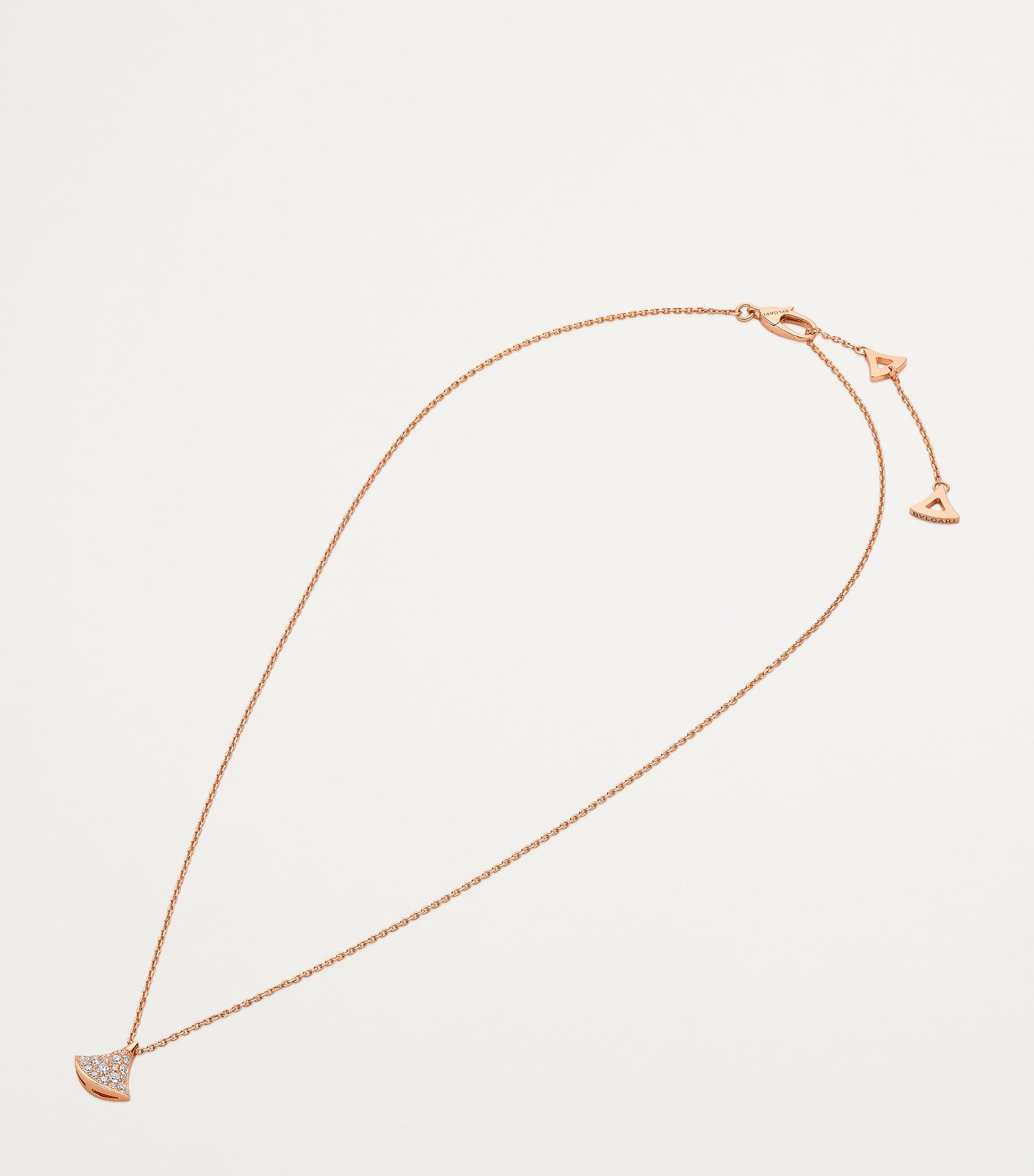 Rose Gold and Diamond Divas' Dream Pendant Necklace