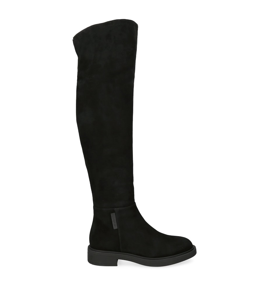 Black Suede Lexington Knee-High Boots