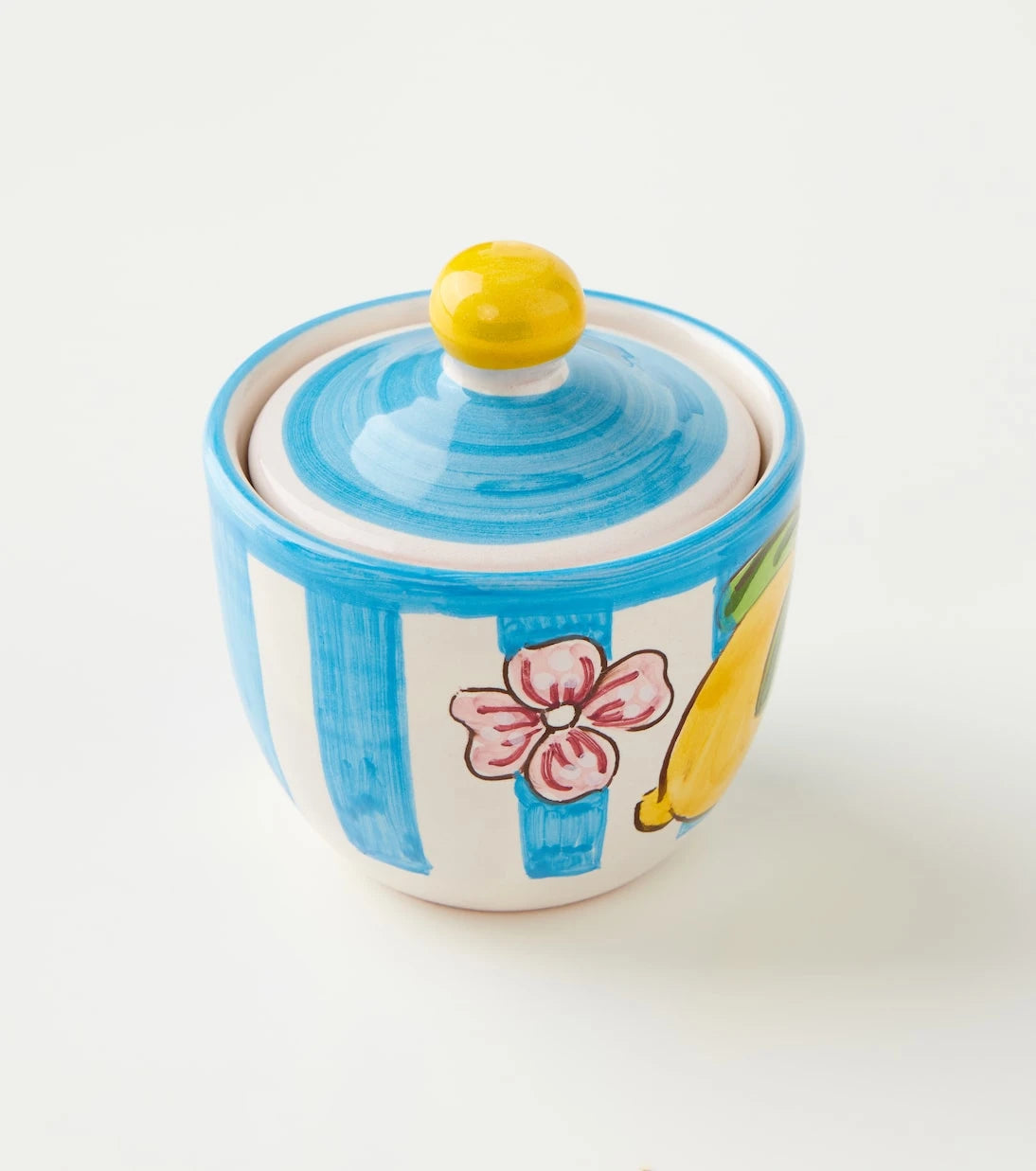 Dolce&Gabbana Casa - Taormina striped ceramic sugar bowl
