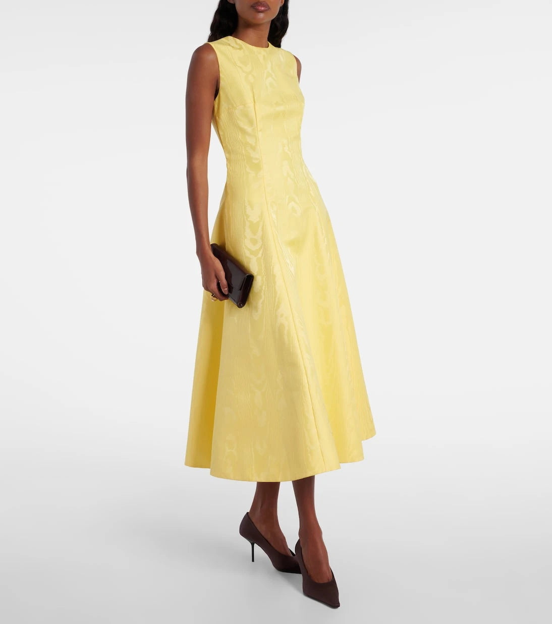 Emilia Wickstead - Mara moiré mikado midi dress