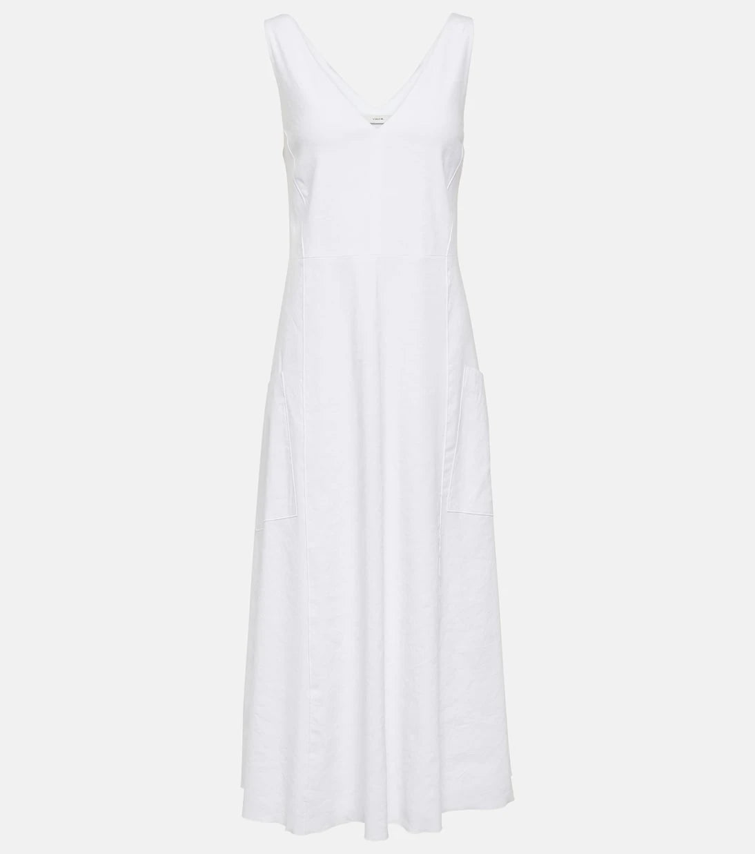 Vince - Linen-blend midi dress