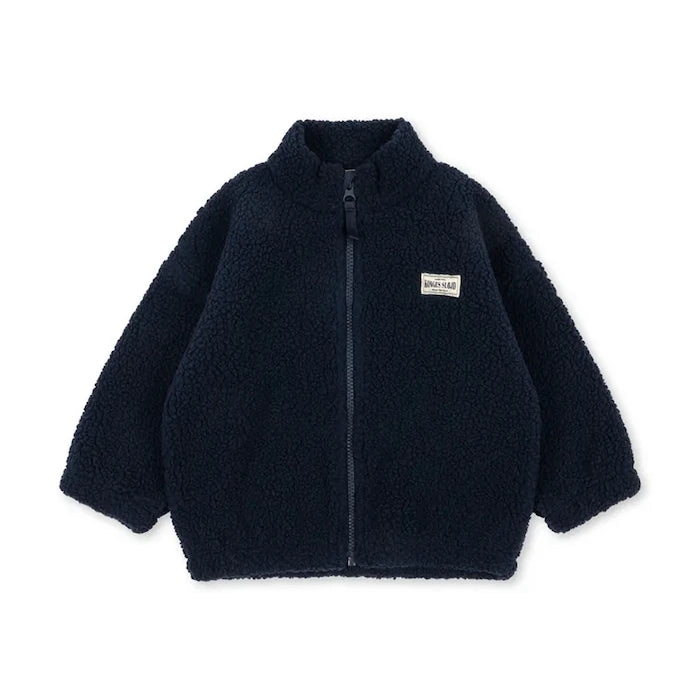 Çocuklar için polar JODY SOLID TEDDY JACKET GRS