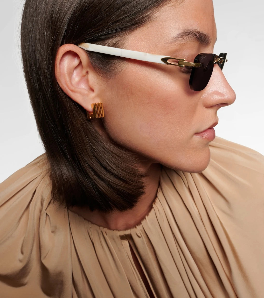 Cartier Eyewear Collection - Signature C rectangular sunglasses