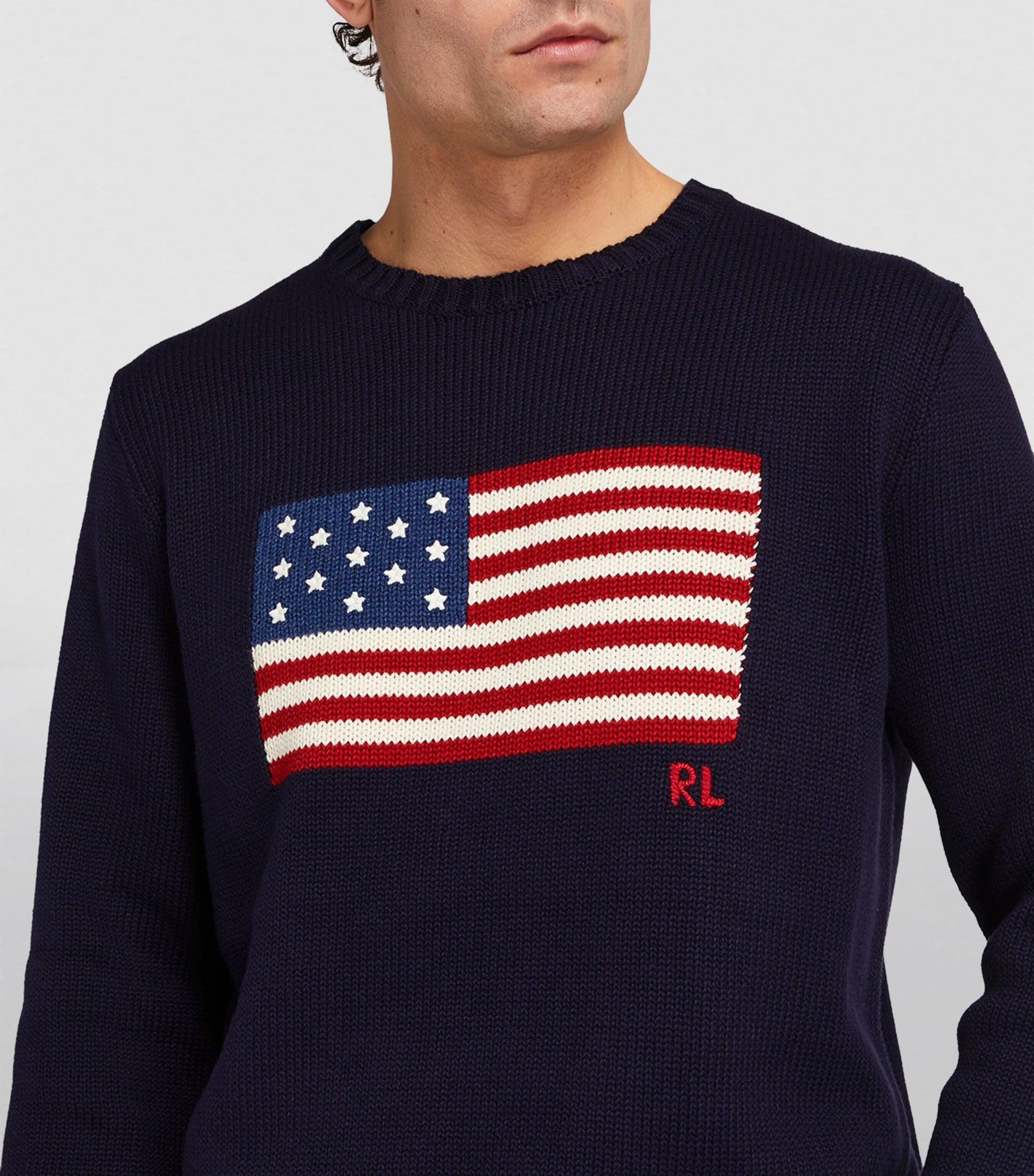 Blue American Flag Sweater
