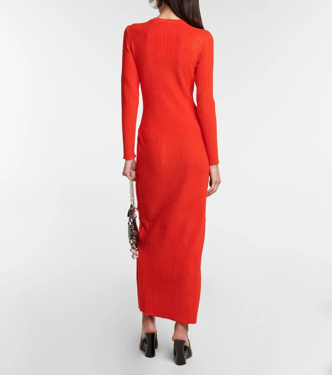 Alaïa - Ribbed-knit maxi dress