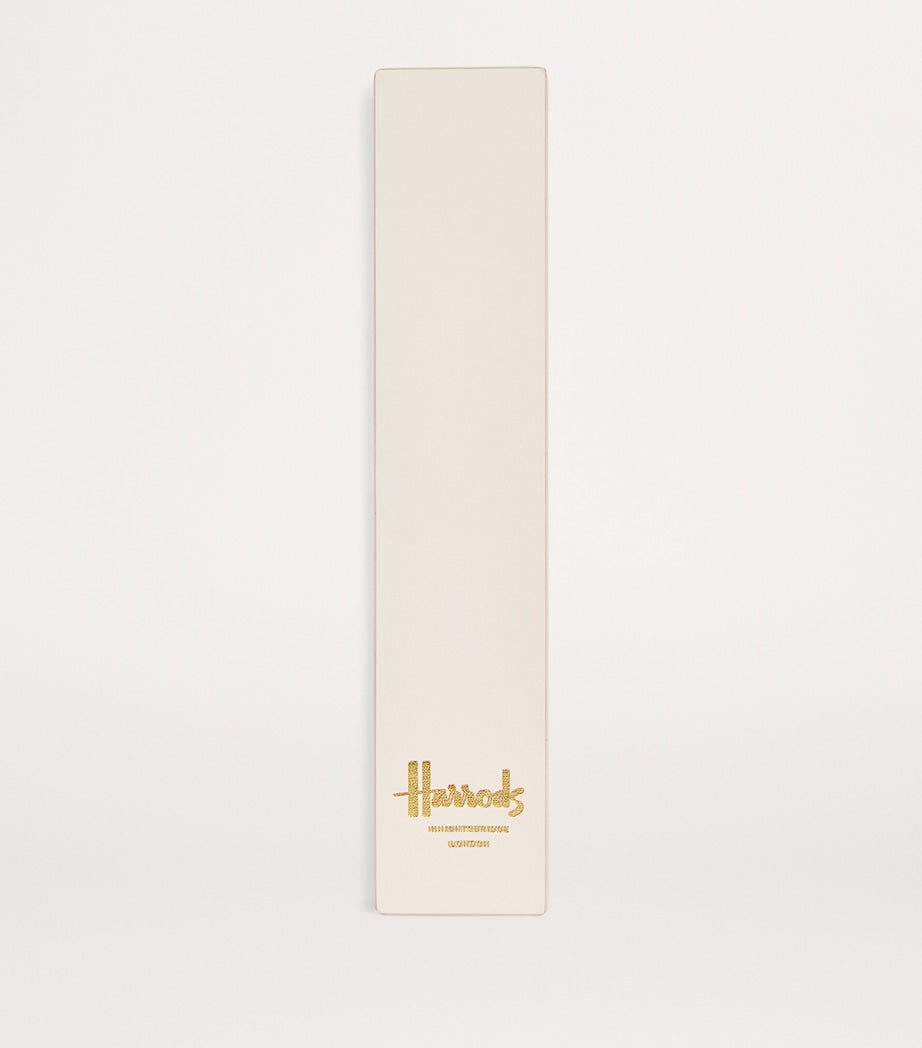 Leather Embossed-Logo Bookmark