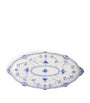Blue Fluted Half Lace Oval Dish (24.5cm)