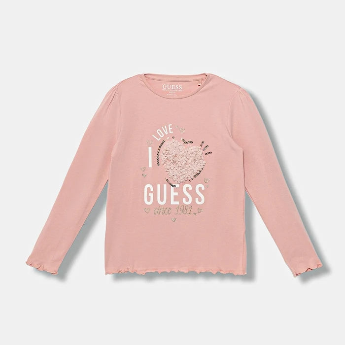 Детска блуза с дълги ръкави Guess