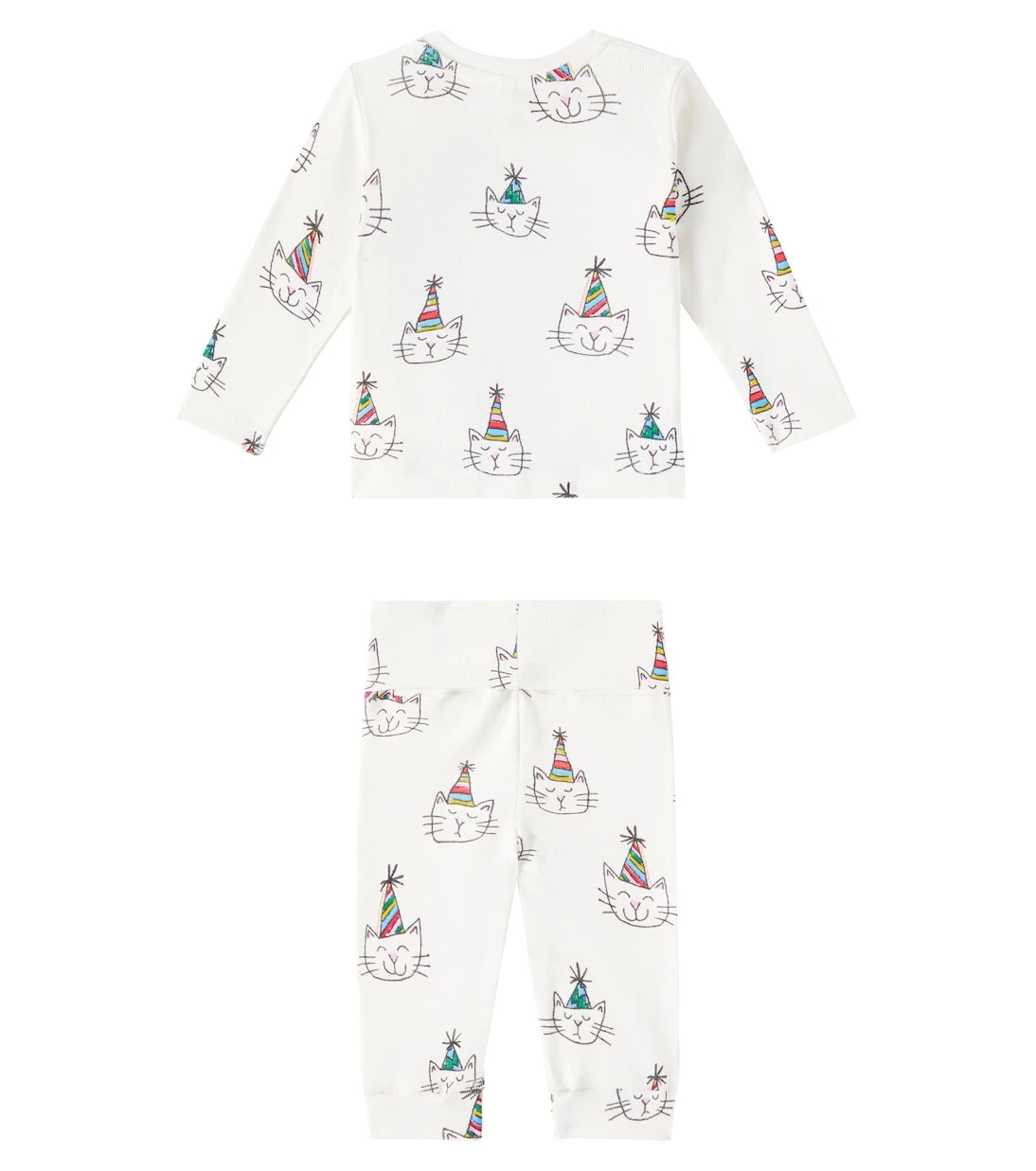 Stella McCartney Kids - بدلة رياضية قطنية مطبوعة للأطفال