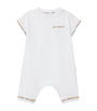 Burberry Kids Cotton Check-Trim Playsuit (1-18 Months)