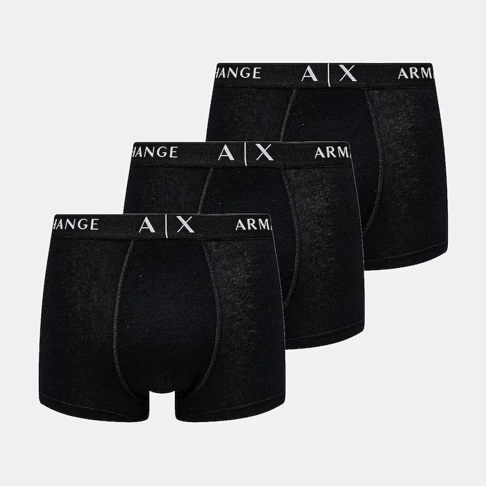 Armani Exchange erkek pamuklu dar boxer 3'lü