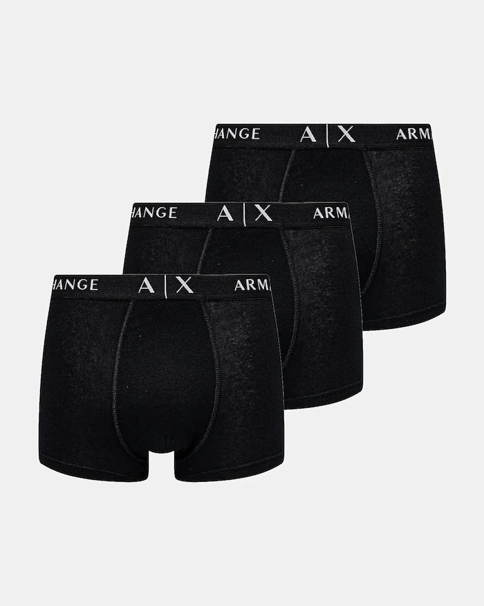 Armani Exchange erkek pamuklu dar boxer 3'lü