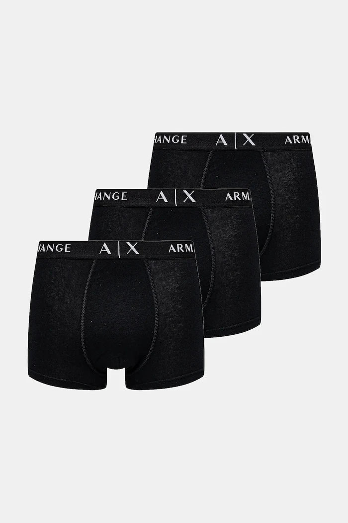 Armani Exchange erkek pamuklu dar boxer 3'lü
