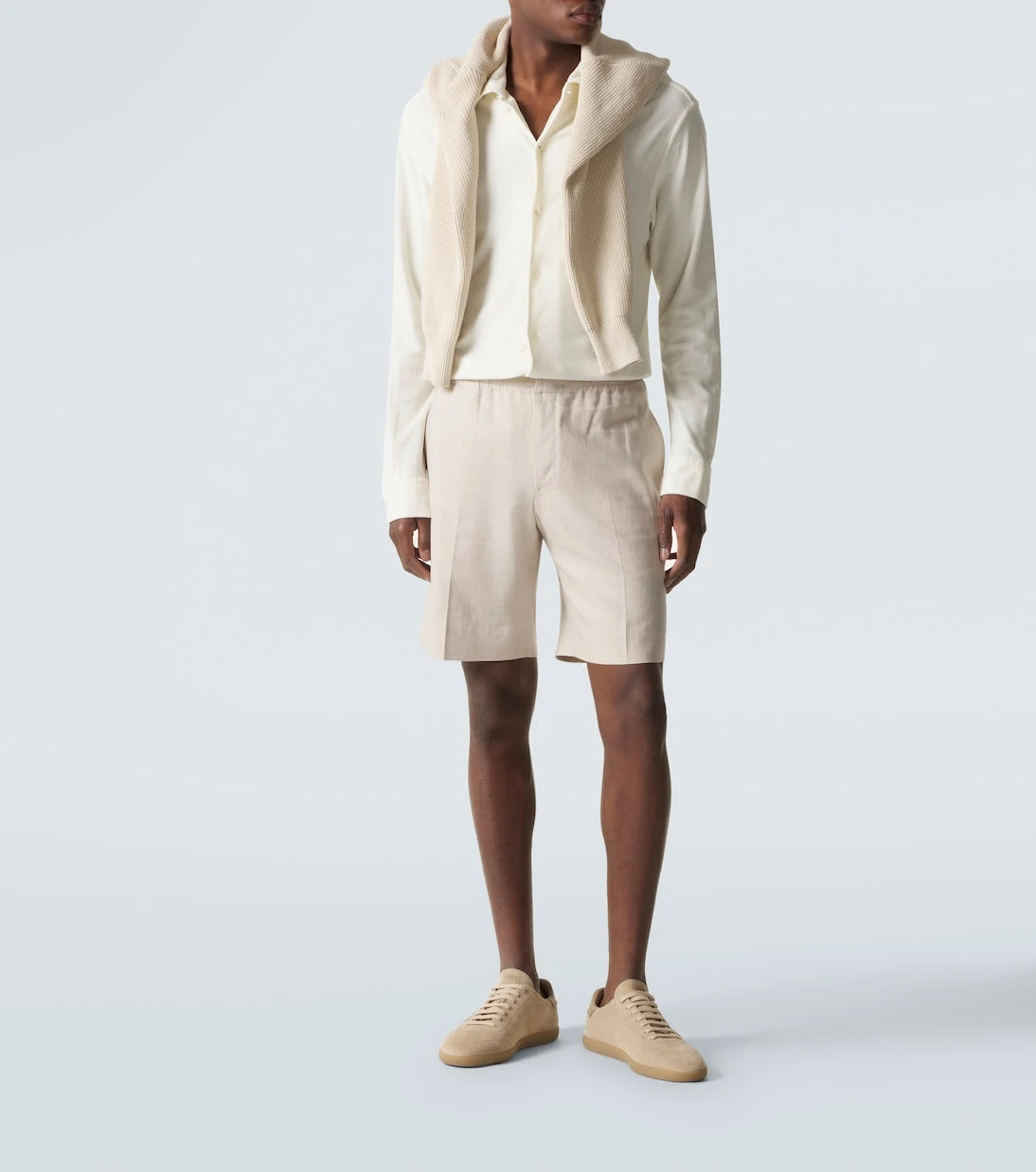 Zegna - قميص من القطن والحرير