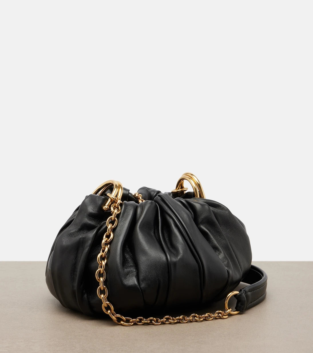 Chloé - Chloé Plissé Small leather shoulder bag