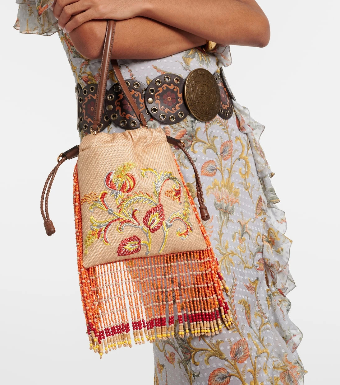 Etro - Kalispera Small embroidered pouch