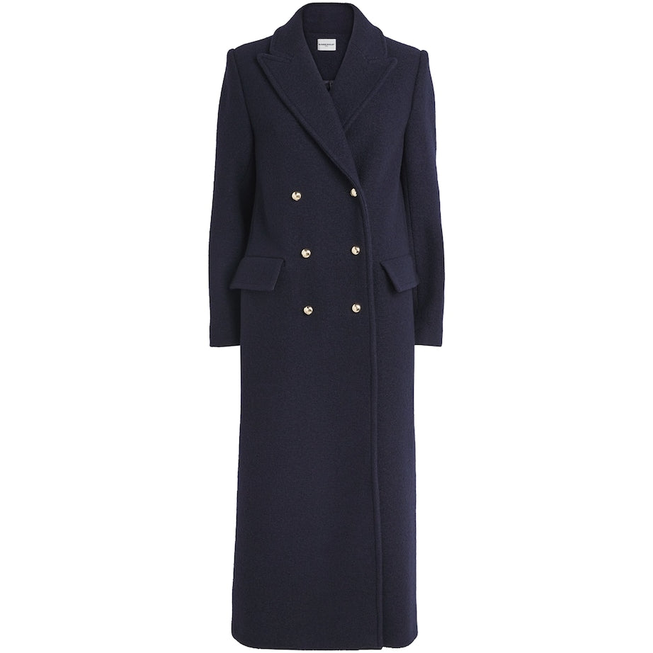 Claudie Pierlot Blue Wool Trench Coat