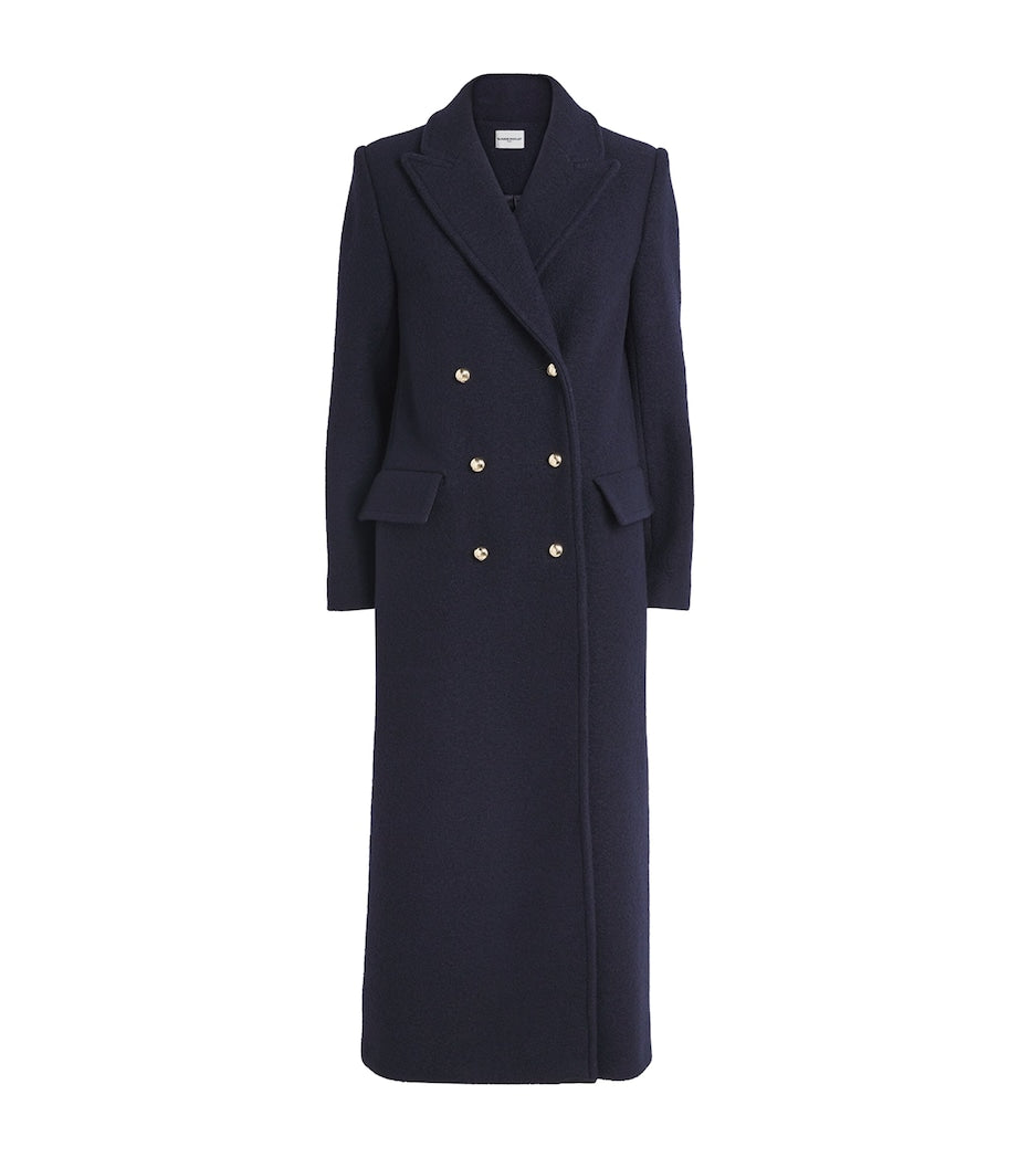 Claudie Pierlot Blue Wool Trench Coat