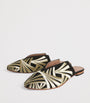 RAMLA Multi Suede Embroidered Palazzo Signoria Mules