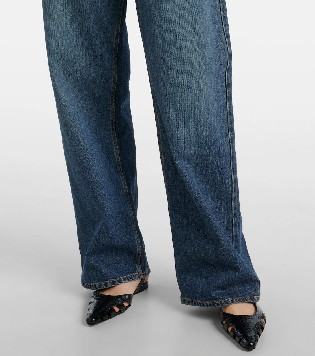 Alaïa - Low-rise straight jeans