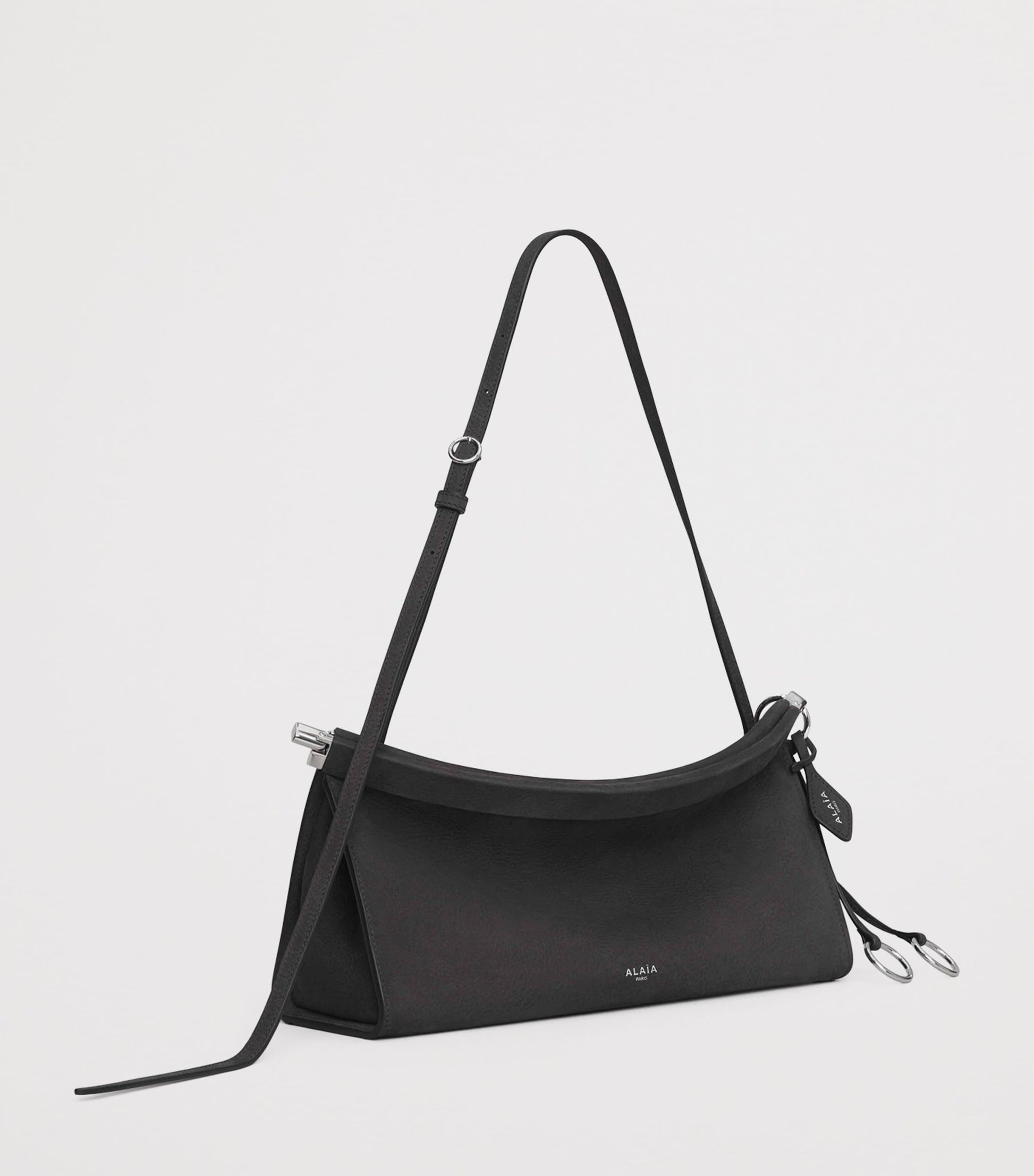 Alaïa Medium Leather Le Click East West Shoulder Bag
