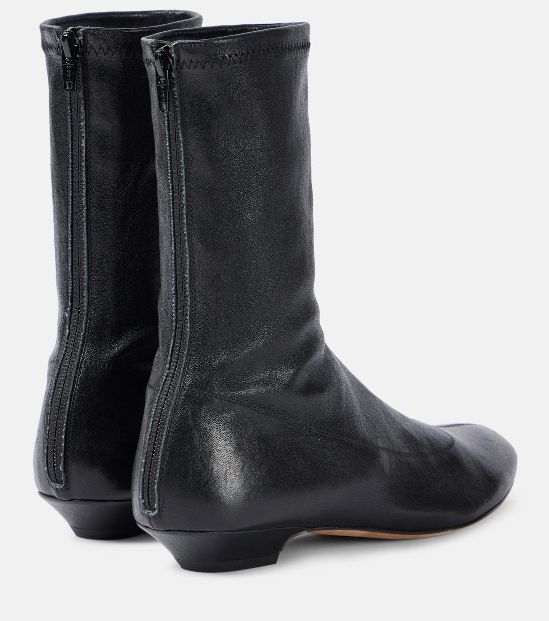 Khaite - Apollo leather ankle boots