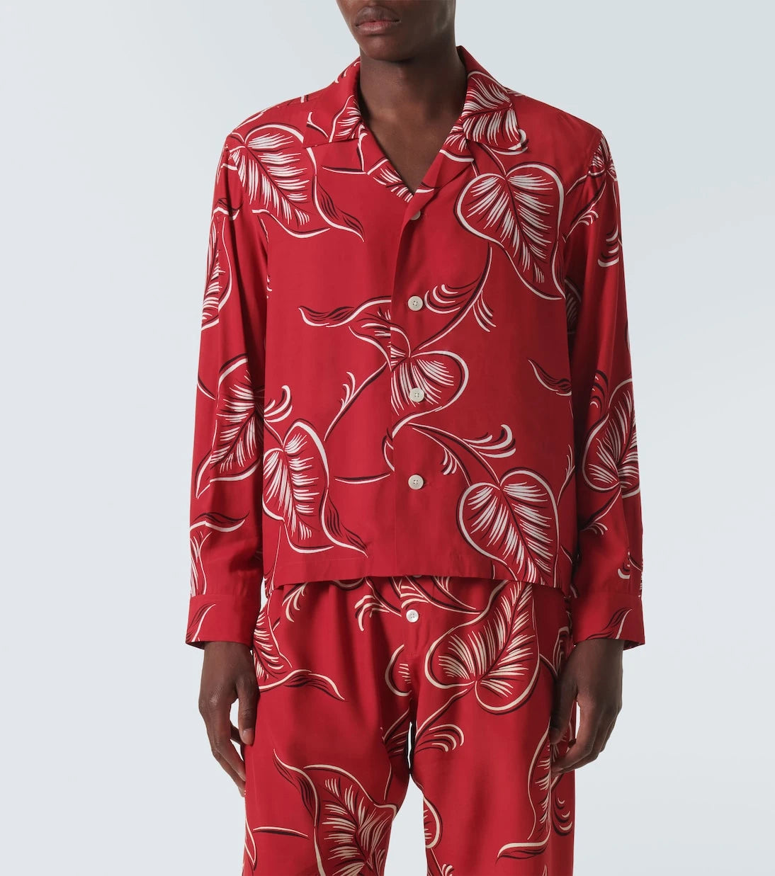Bode - Creeping Begonia printed shirt
