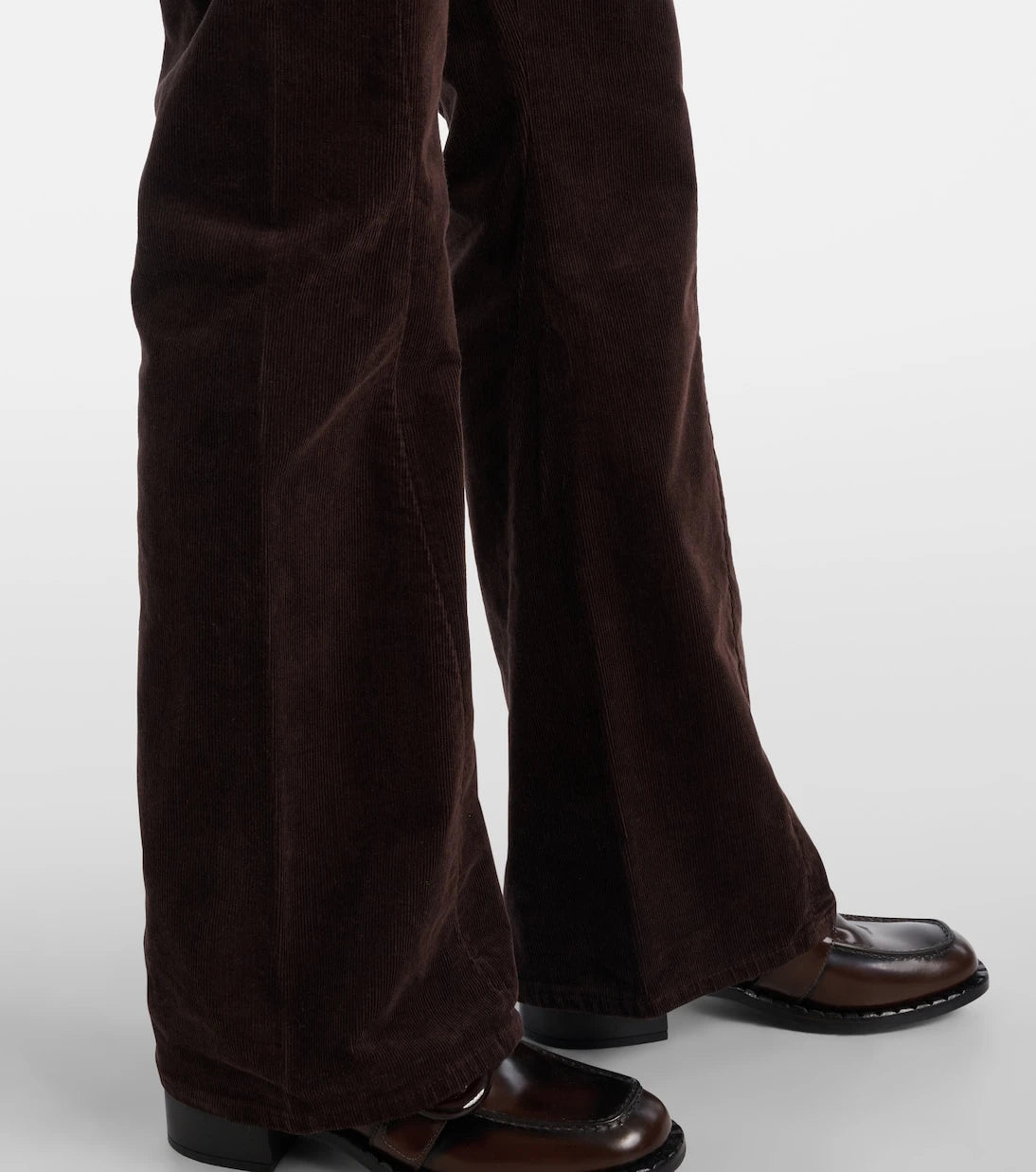 7 For All Mankind - بنطال تويستد دوجو واسع من الكوردروي بدون خياطة