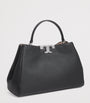 Tory Burch Black Large Leather Eleanor Top-Handle Bag