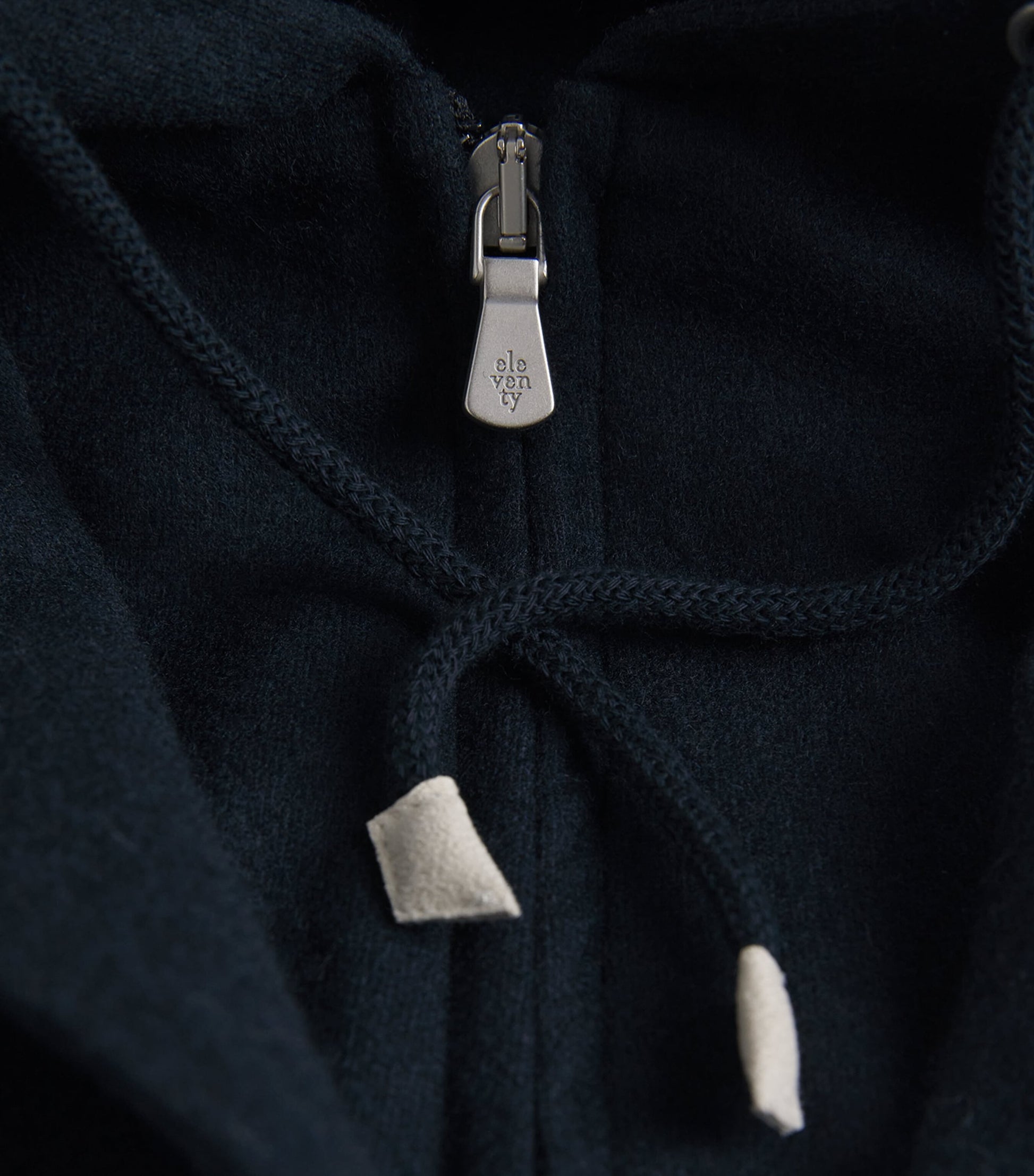 Eleventy Blue Knitted-Sleeve Layered Blazer