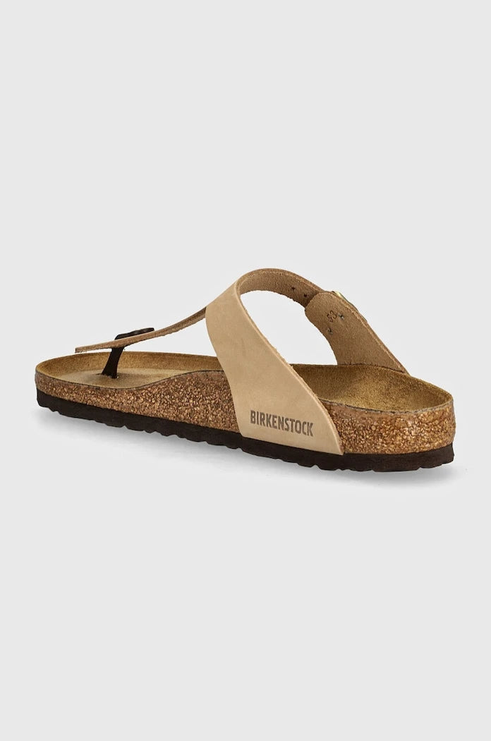 Джапанки от набук Birkenstock Gizeh SFB