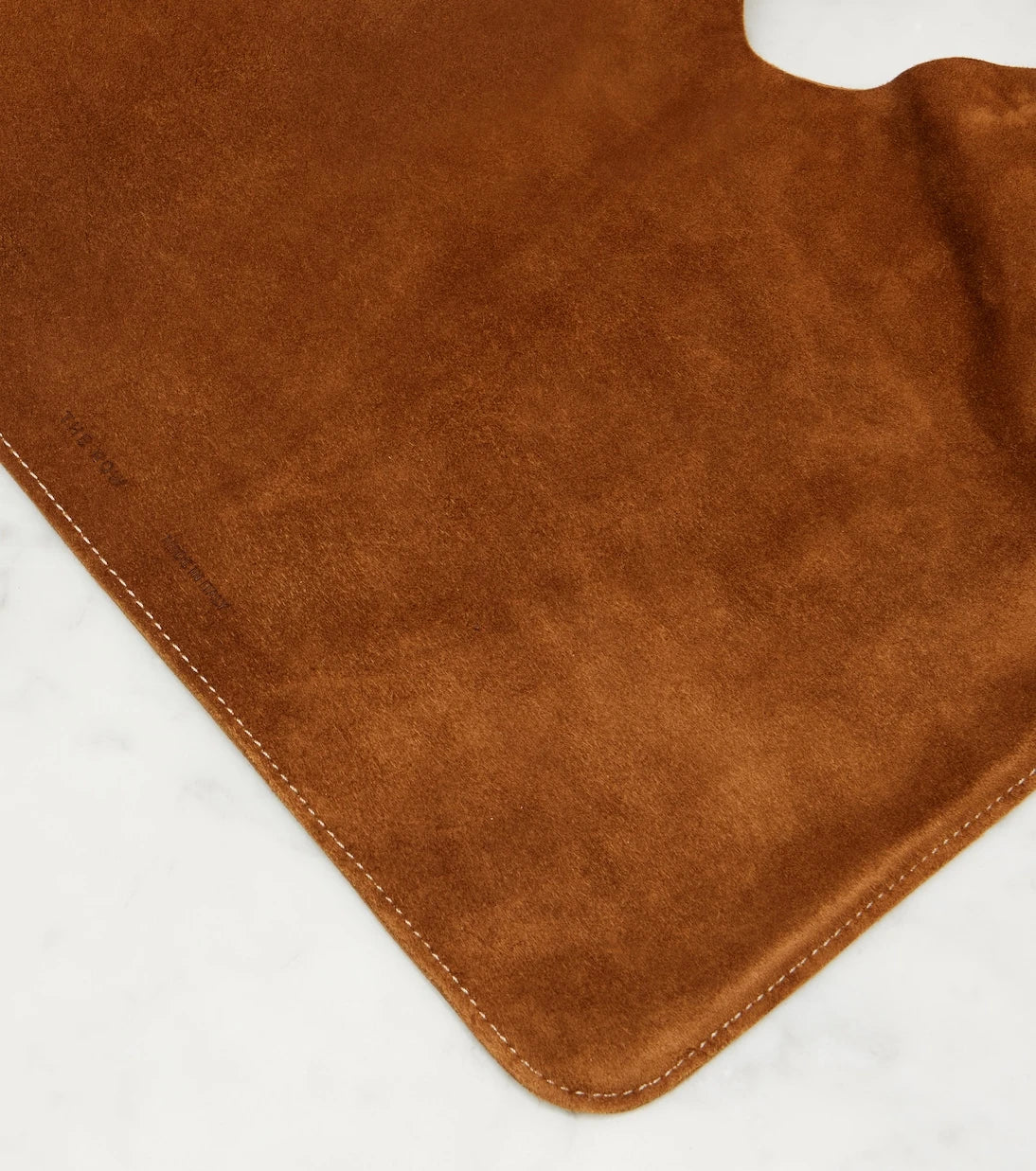 The Row - Bindle Small suede tote bag