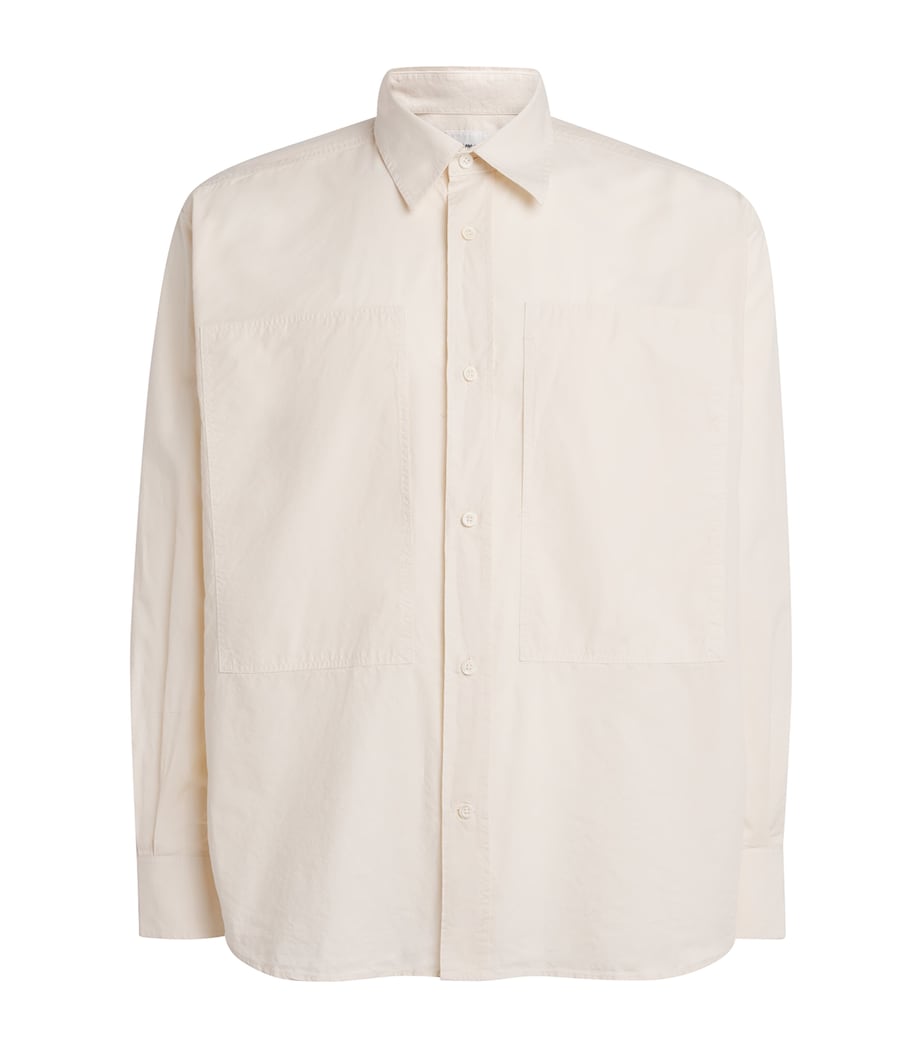 Cotton-Blend Oversized Shirt