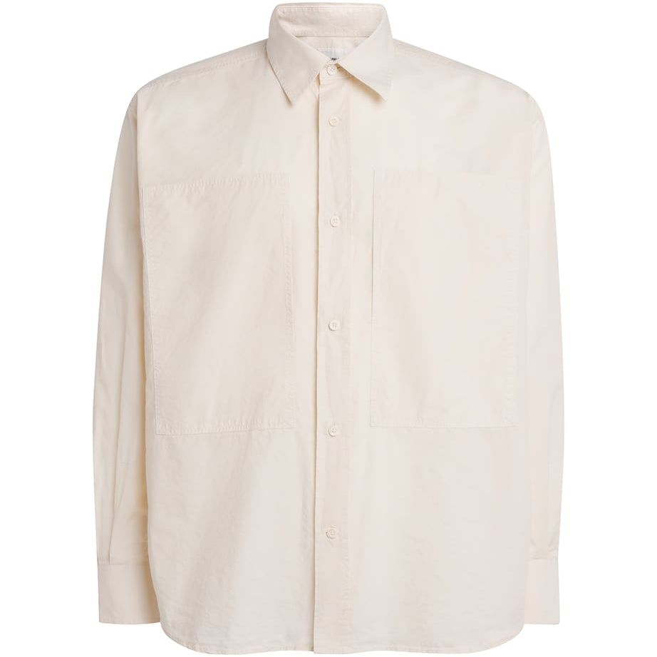 Cotton-Blend Oversized Shirt