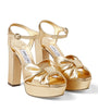 Gold Heloise 120 Platform Sandals