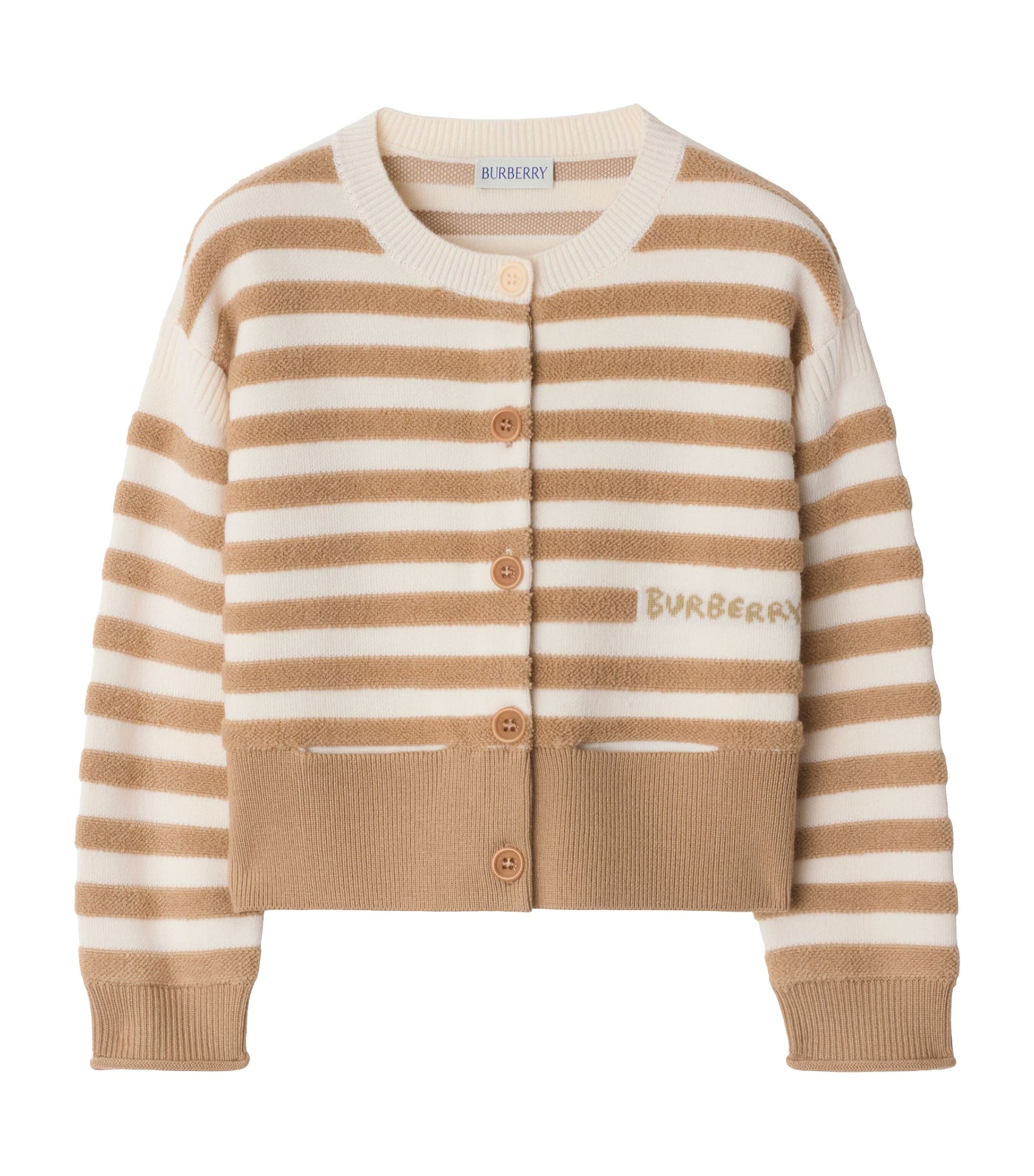 Burberry Kids Wool Stripe Cardigan (3-12 Years)