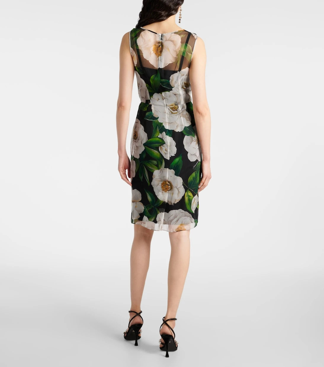 Dolce&Gabbana - Floral silk chiffon cocktail dress