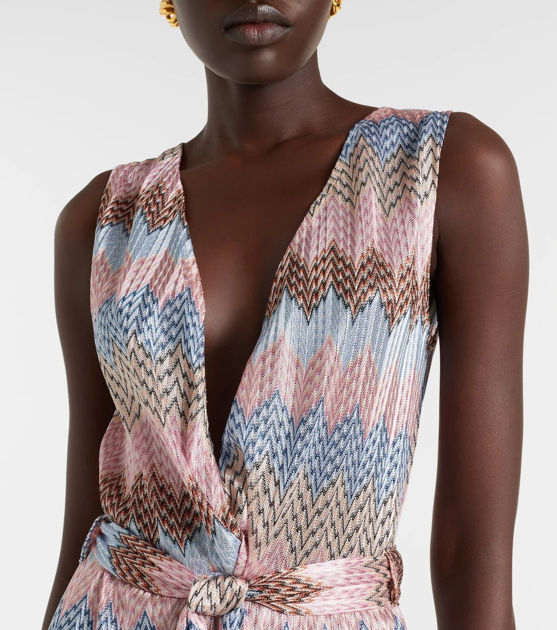Melissa Odabash - Bria belted knitted maxi dress
