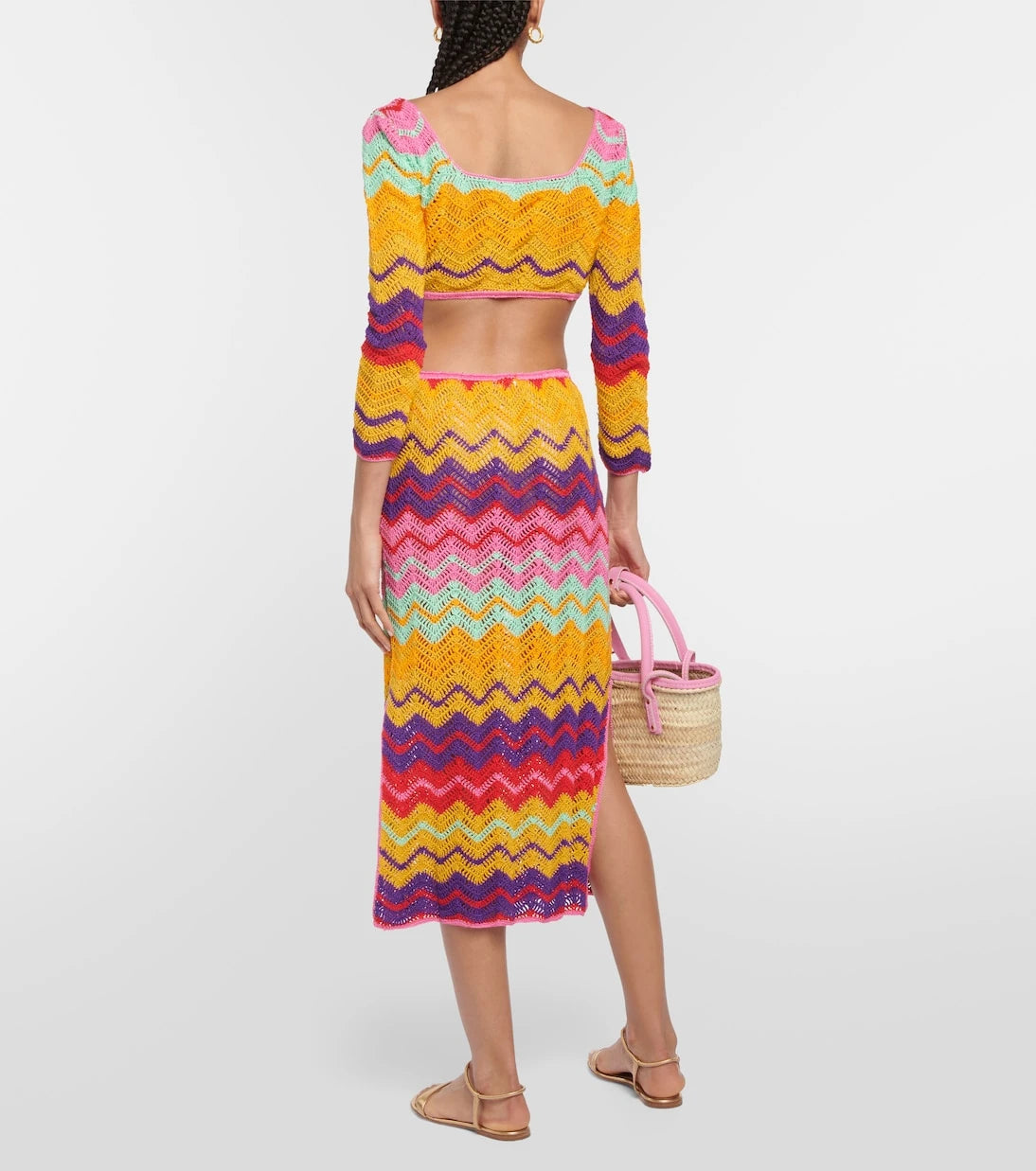 Anna Kosturova - Chevron crochet crop top