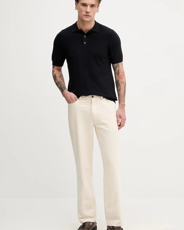 Hackett London тениска с яка мъжка с памук