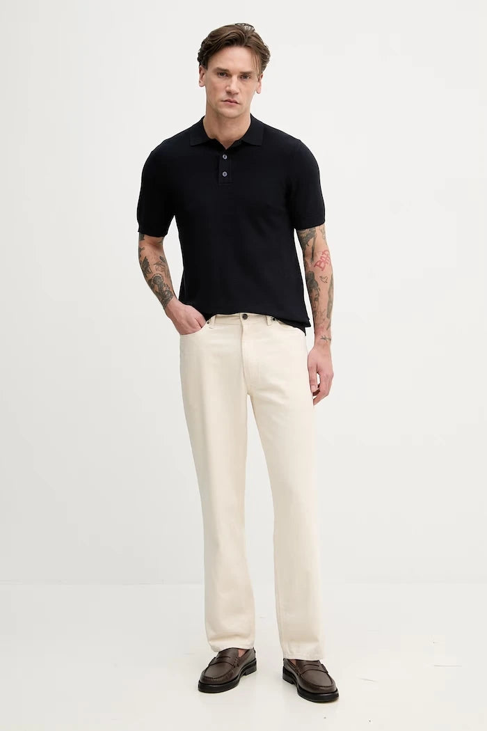 Hackett London тениска с яка мъжка с памук