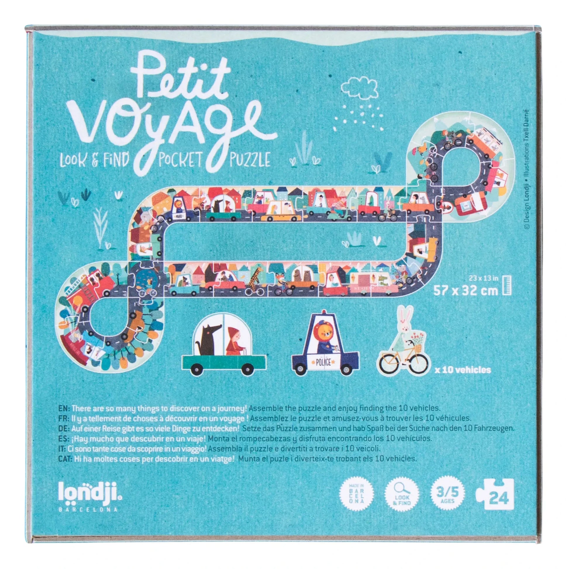 Londji - Petit Voyage Puzzle - 24 pieces