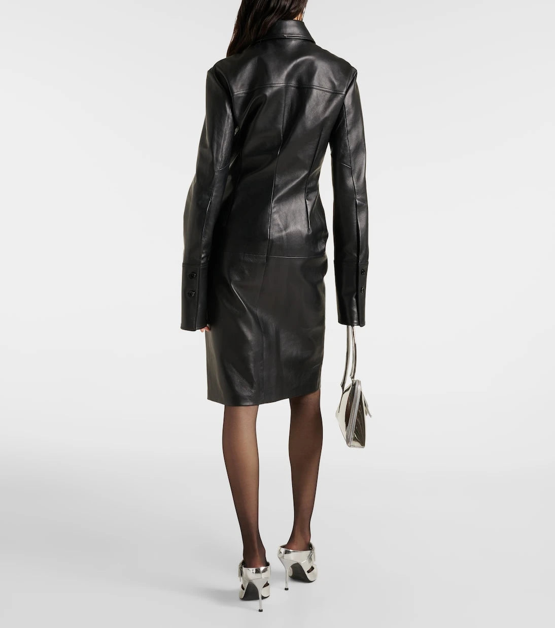 Sportmax - Oidio leather coat