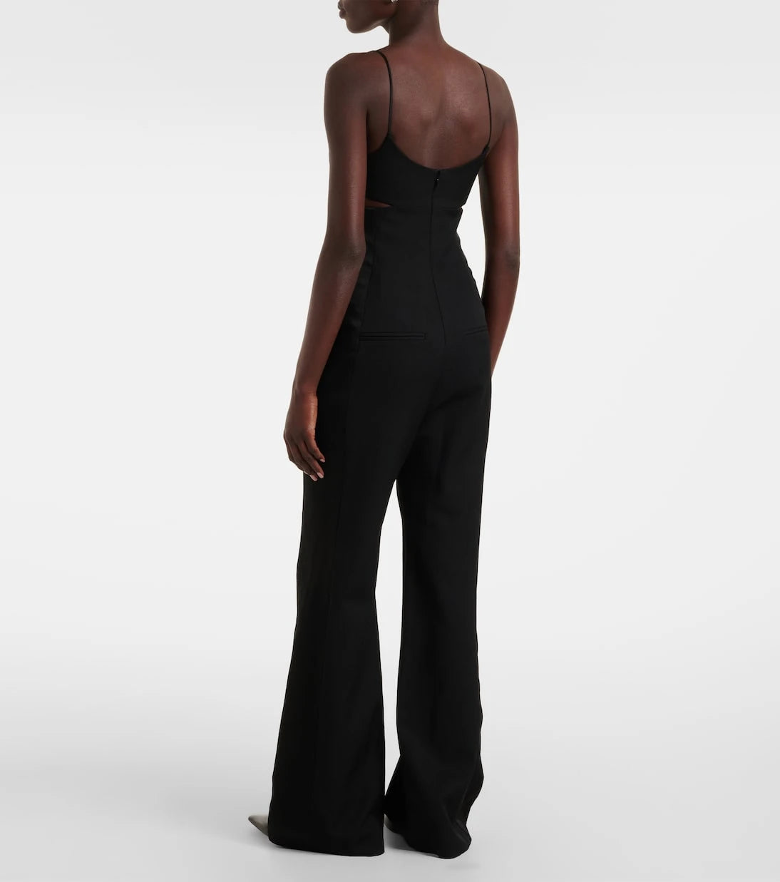 Victoria Beckham - Cami cutout crêpe satin jumpsuit