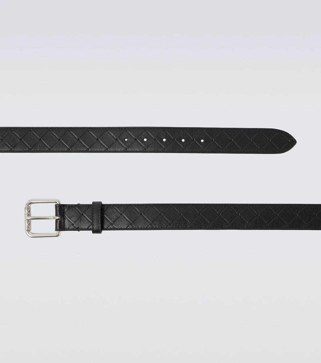 Bottega Veneta - Intrecciato Stamp 35mm leather belt