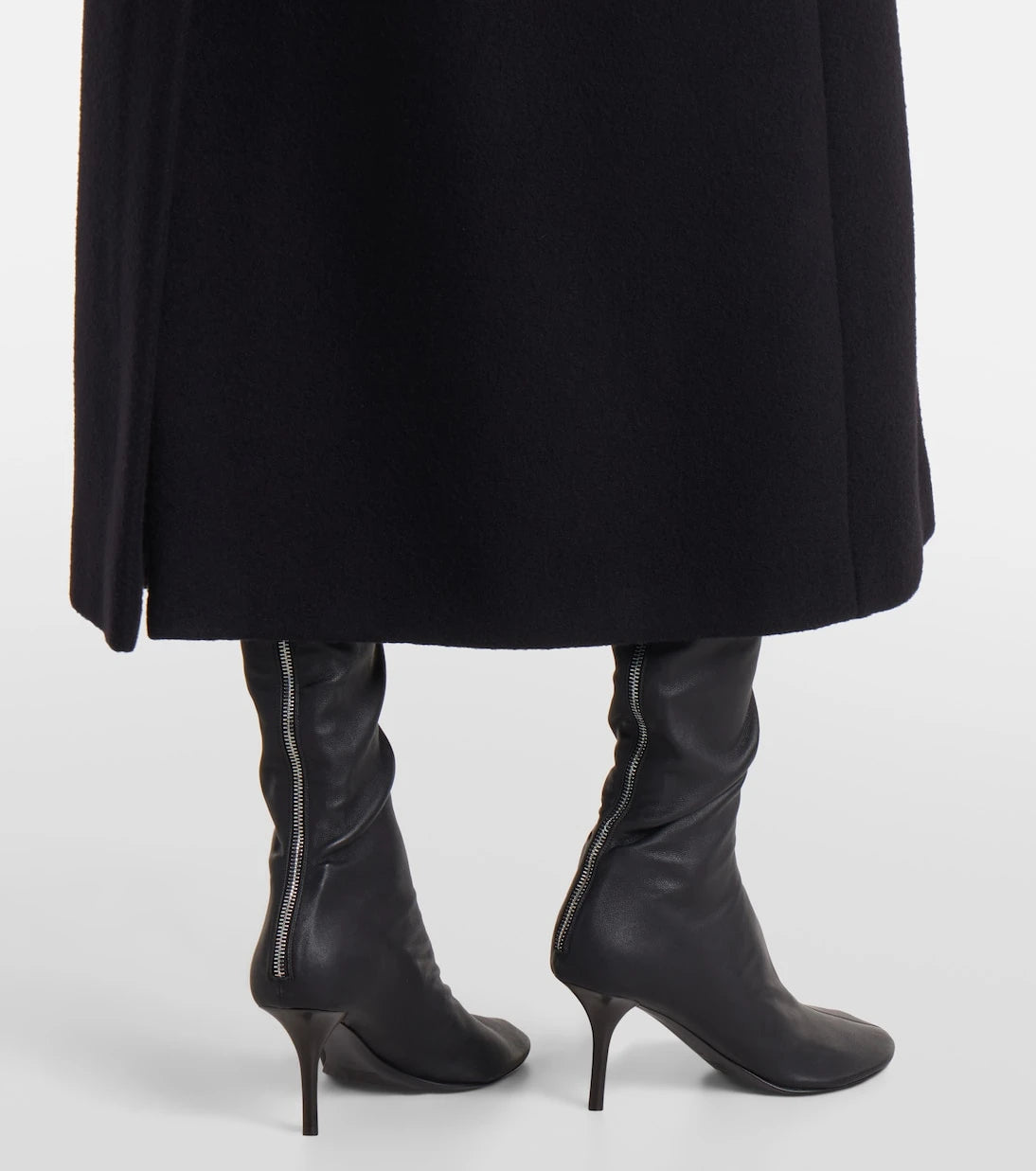 Sportmax - Zebra virgin wool wrap coat
