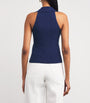 PAIGE Navy Ribbed Noellia Tank Top