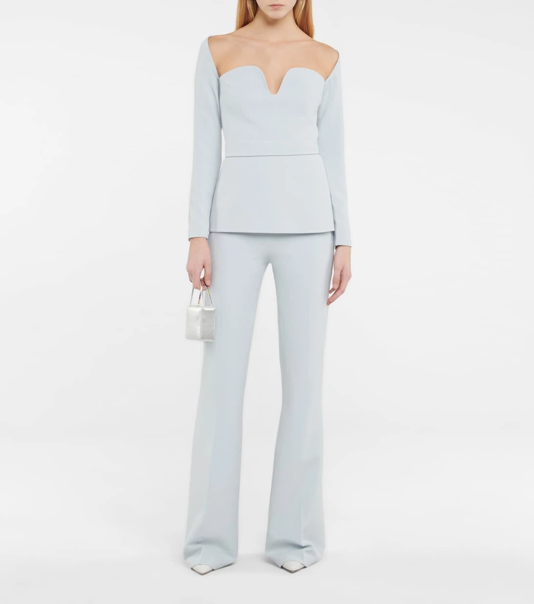 Safiyaa - Alexa high-rise flared crêpe pants