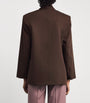 Weekend Max Mara Brown x Giuliva Heritage Virgin Wool Twill Blazer
